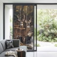 thumbnail image 3 of Forest Deer Window Privacy Film, Farmhouse Vintage River Elk Static Cling UV Sun Blocking Heat Control Window Tint Day and Night, Non-Adhesive Reusable One Way Windows Privacy Cover 35.4''x78.7'', 3 of 7