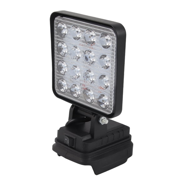 Luz de trabajo LED inalámbrica de 18 V con batería de litio, superbrillante, para exteriores, de seguridad, reflector para BL1830, 1840 y 1850.