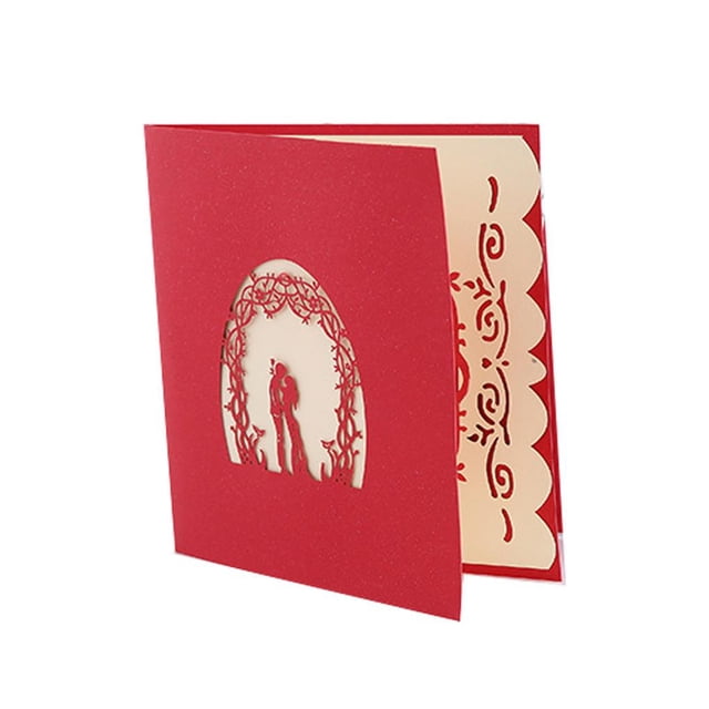 3D Stereo Greeting Card Birthday Card Paper Festival Card Wedding Invitation Exquisite Blessing Card