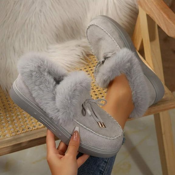 Cozy Women's Fashion Boots – Classic Slip-On Snow & Warm Winter Boots for Comfortable Days