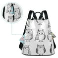 thumbnail image 4 of One Line Owls Cartoon Travel Laptops Backpack for Women Anti-theft Casual Work Bag Daypack Lightweight Laptop Bag, 4 of 7