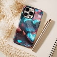 thumbnail image 6 of Galaxy Heart Glitter Phone Case for iPhone 11/12/13/14/15/16 (Pro Max/Plus) Shimmering Starry Night Design Perfect Valentine’s Day Gift for Couples, 6 of 9