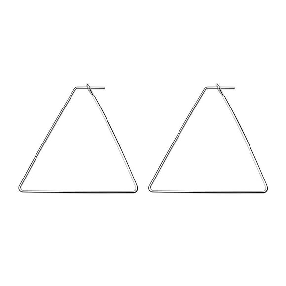 Fiudx Pendientes de Acero Inoxidable con Diseño Elegante y Grande para Mujer