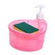 thumbnail image 5 of Dispensador de jabón y portacepillos. Fácil de rellenar. Práctico, duradero y multifuncional. Rosa roja, 5 of 9