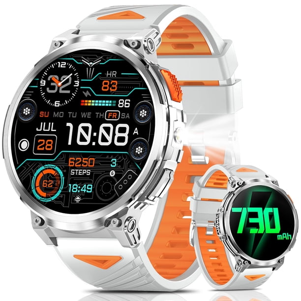 Reloj Inteligente PODOEIL Militar 1.85" IP68 con Llamadas Bluetooth