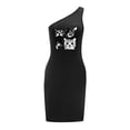 thumbnail image 1 of Vestido de mujer con hombros descubiertos, vestido de primavera para adolescentes, para caminar, viajes, fiestas, vacaciones S, 1 of 7