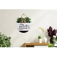 thumbnail image 3 of Eveokoki 11" Home Sweet Classroom Front Door Sign Funny Wreaths Hanging Wooden Plaque Decoration Round Rustic Wood Farmhouse Porch Decor for Home Front Door Decor, 3 of 5