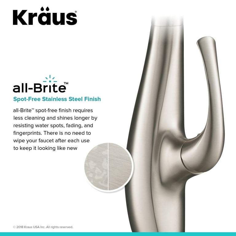 Spot Free Ansel Single-Handle Pull-Down Sprayer Kitchen Faucet in All-Brite Stainless Steel Spot Free Ansel Single-Handle Pull-Down Sprayer Kitchen Faucet in All-Brite Stainless Steel