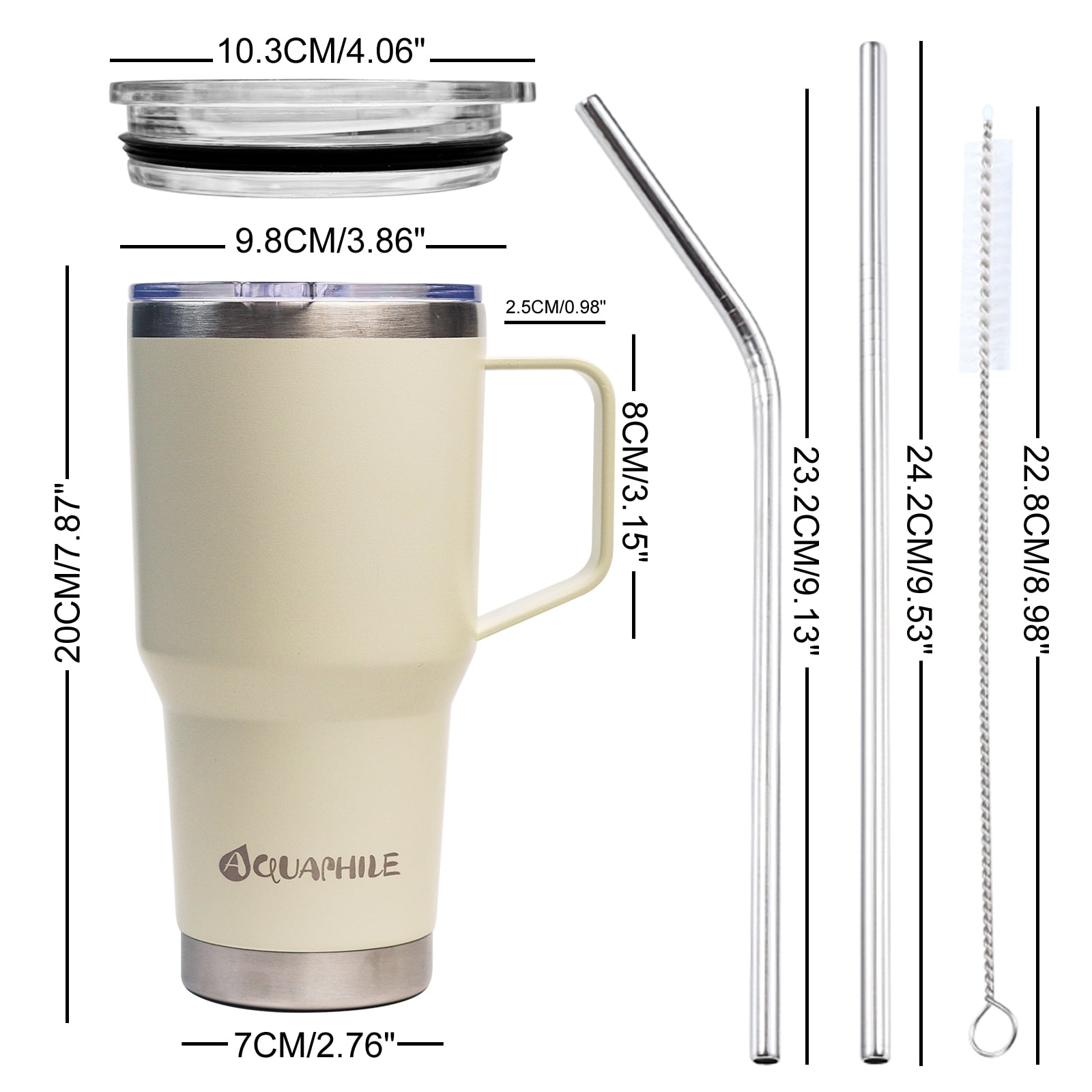 20 cup coffee thermos 20 oz Insulated Mug – Blank Sublimation Mugs main image 0