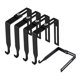 thumbnail image 2 of 5 perchas para cubículos, divisorias, negras, fáciles de instalar, para colgar abrigos, ganchos de pared y cuadros para exteriores sobre, 2 of 9