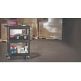 thumbnail image 4 of Luxor 18" x 24" Three Shelf Tub Utility Cart - Black, 4 of 7