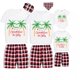 thumbnail image 3 of Pijamas familiares a juego de Navidad, conjuntos de Pijamas cortos grises, en julio de 2023, 3 of 3