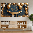 thumbnail image 4 of Decorative Design Thank You Banner Golden Theme Balloon Decoration Appreciation Banner for Office Party Employee Recognition Event, 4 of 6