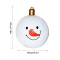 thumbnail image 2 of 22 Inch Christmas Inflatable PVC Inflatable Christmas Ornament Christmas Decorated Outdoor Christmas Inflatable Decorated Xmas Holiday Decorations(Great Snowman), 2 of 4