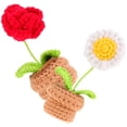 thumbnail image 1 of Greenadscape 2Ud Planta En Maceta Tejida Flores De Crochet Decorativas Y Duraderas, 1 of 8