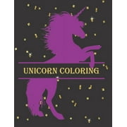 Unicorn Coloring: Journal, Drawing, Creative Writing Pages and Coloring Book- For Older Kids, Tweens or Teens (US Edition) - Unicorn Gifts, (Paperback)
