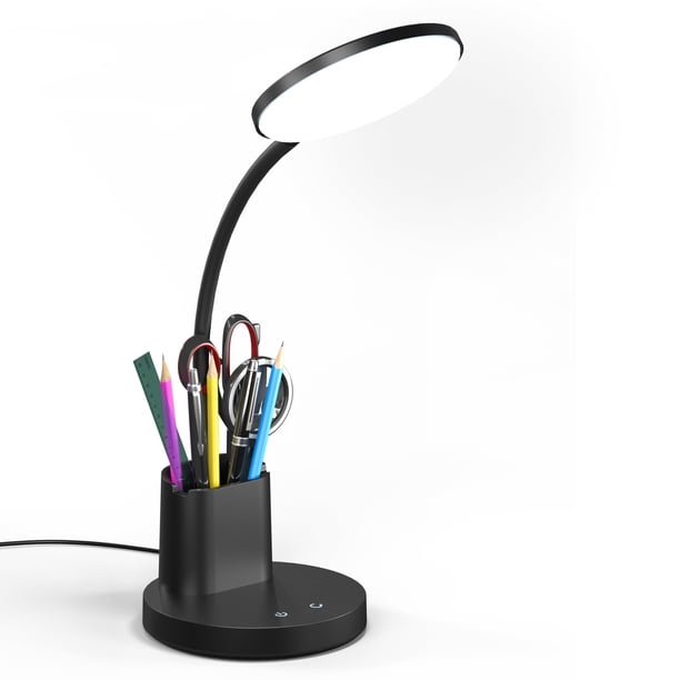Lámpara de escritorio LED Vicsoon, 3 modos de color, brazo ajustable en 360°