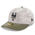 thumbnail image 3 of Men's New Era Light Beige/Olive New York Mets 2025 Armed Forces Day Low Profile 59FIFTY Fitted Hat, 3 of 5