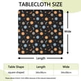 thumbnail image 2 of Black Sun Moon Star Pattern Square Fitted Tablecloth with Elastic Edge,Square Table Cover,Washable Elastic Table Cover for Home Kitchen Party Decor 34"x34", 2 of 6