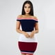 thumbnail image 1 of Vestido delgado de las mujeres atractivas del hombro empalme del color Mini vestido de fiesta d Irfora Vestido, 1 of 7
