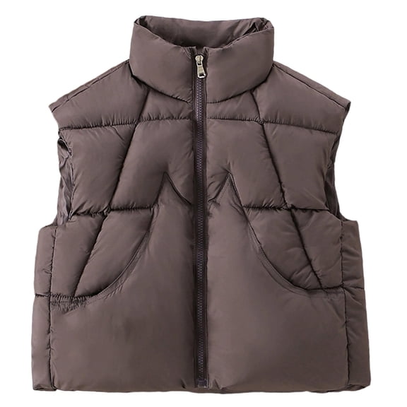 MuXiKeJi Boys Down Vest Thickened Sleeveless Jacket For Kids Outdoor Winter Wear Cold Weather Padded Garment