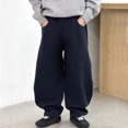 thumbnail image 2 of CONZONE Boys Baggy Sweatpants Wide Leg Casual Pants for Child Elastic Waist Baggy Athletic Jogger Pants with Pockets, 2 of 9