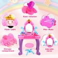 thumbnail image 2 of Flooyes Pretend Play Toys for Girls Toddlers, Ocean Princess Vanity Toy with Sound and Light, Birthday Gift for Girl Kids Ages 3 4 5 6 Years., 2 of 6