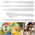 thumbnail image 4 of Espátula De Pintura Al óleo, Espátula De Pintura De Plástico Portátil 5 Piezas Ergonómica Para Principiantes Para Estudiantes De Arte ANGGREK Palette Knife, 4 of 8