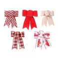 thumbnail image 6 of 5 PCS Rocky Mountain Goods Red Bow - Christmas Wreath Bow - Great for Large Gifts - Indoor/Outdoor use - Waterproof Velvet, 6 of 8