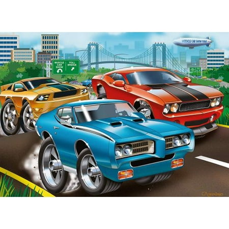 RAVENSBURGER USA,INC Muscle Cars 60 Piece Puzzle - Walmart.com