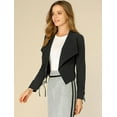 thumbnail image 2 of INSPIRE CHIC Women's Elegant Open Front Cardigan Jacket Work Office Cropped Blazer, 2 of 6