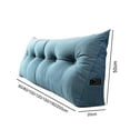 thumbnail image 2 of Back support cushion, back cushion, bed, reading cushion for bed and sofa, back cushion, wedge cushion, sofa bed cushion, backrest, reading cushion, removable cover, 60 x 50 x 20, 2 of 5