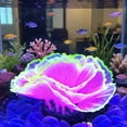 thumbnail image 3 of mdesiwst Aquarium Artificial Coral Silicone Coral Figurine Fish Tank Decor Glow-in-The-Dark Faux Coral with Suction Cup Underwater Landscape for Betta Fish Tank, 3 of 8