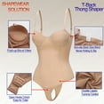 thumbnail image 5 of Viluyesy Womens Strapless Shapewear, Chest Support Tummy Control Tight Fit High Compression Bodysuit Beige S, 5 of 7