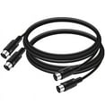 thumbnail image 1 of Cable MIDI DIN de 5 pines (paquete de 2), cable MIDI macho a macho de 5 pines de 90 cm para teclado MIDI, sintetizador de teclado, sintetizador de rack, sintetizador de rack, 1 of 7