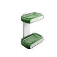 thumbnail image 1 of Soap Dishes Sponge Scrubber Box Easy Assemble Soap Holder For Home Bathroom Shower SuppliesTransparent GreenDouble Layer, 1 of 2