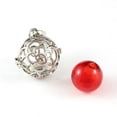 thumbnail image 4 of lionlar Diffuseur d'Huiles Essentielles Parfum Pendentif Rose Creux Collier Rouge, 4 of 8