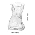 thumbnail image 2 of WHAMVOX Tall for Floor Glass Vase Simple Style Vase 16X10CM Transparent, 2 of 8
