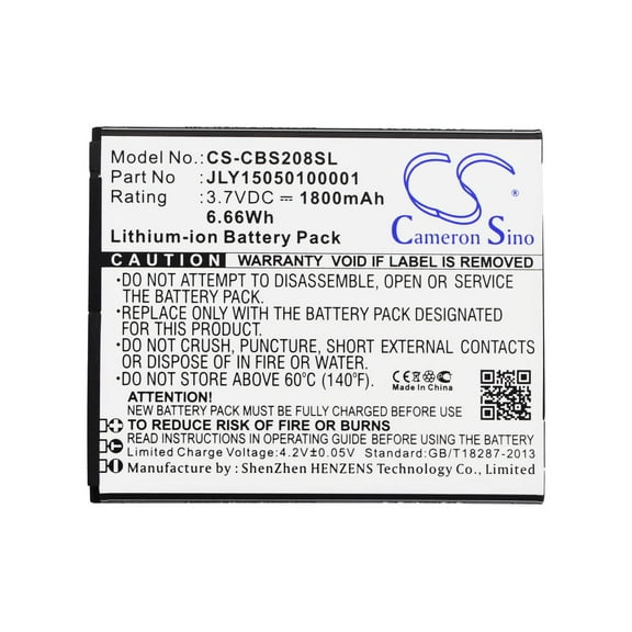 1800mAh JLY15050100001 Battery for Cubot S208 S208A