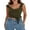 Army Green, variant on Women Y2K Going Out Crop Tops Mesh Ruffle Hem Asymmetrical Low Cut Party Tank Tops, Red, M