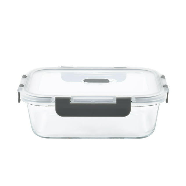 Mainstays Rectangle Glass Food Storage Container 630ml