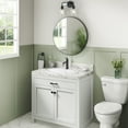 thumbnail image 6 of Kraus Kct-100 Elavo 20-1/2" Oval Vitreous China Drop In Bathroom Sink - White, 6 of 7