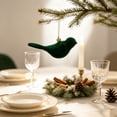 thumbnail image 6 of Leodye 1PCS Flocked Bird Shaped Christmas Hanging Ornaments, Delicate Lightweight Pendant for Xmas Tree Home Holiday Scene Decor -4.53IN, 6 of 6