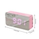 thumbnail image 2 of Despertador LED Control de voz digital Espejo de maquillaje Termómetro de escritorio colorido Cargador de teléfono, Rosa Guardurnaity EL001422-03, 2 of 2