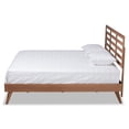thumbnail image 3 of Baxton Studio Shiro Mid-Century Engineered Wood Platform Bed, King, Ash Walnut, 3 of 9