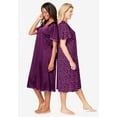 thumbnail image 3 of Only Necessities Plus Size 2-Pack Short Silky Gown, 3 of 6