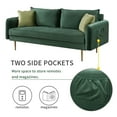 thumbnail image 7 of 3 Seat Sofa Velvet Plush Couch Upholstery Fabric Futon Sofa Bed, Multiple Colors, 7 of 7