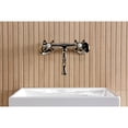 thumbnail image 4 of Kingston Brass KS2116AX Kingston Double-Handle 2-Hole Wall Mount Bathroom Faucet in Polished Nickel, 4 of 8