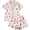 Pink ^ Christmas, variant on Vetsdori Womens Shorts & Top Pajamas Sets Button up Homewear Lightweight Casual Sleepwear Collared,2 Pieces Holiday Pajamas for Women