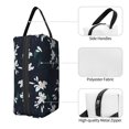 thumbnail image 3 of Goofa Lilies Flowers Printed Toiletry Bag with Handle,Large Capacity Travel Makeup Cosmetic Bag for Women, Carry on Airport Airline Compliant Bag, 3 of 9